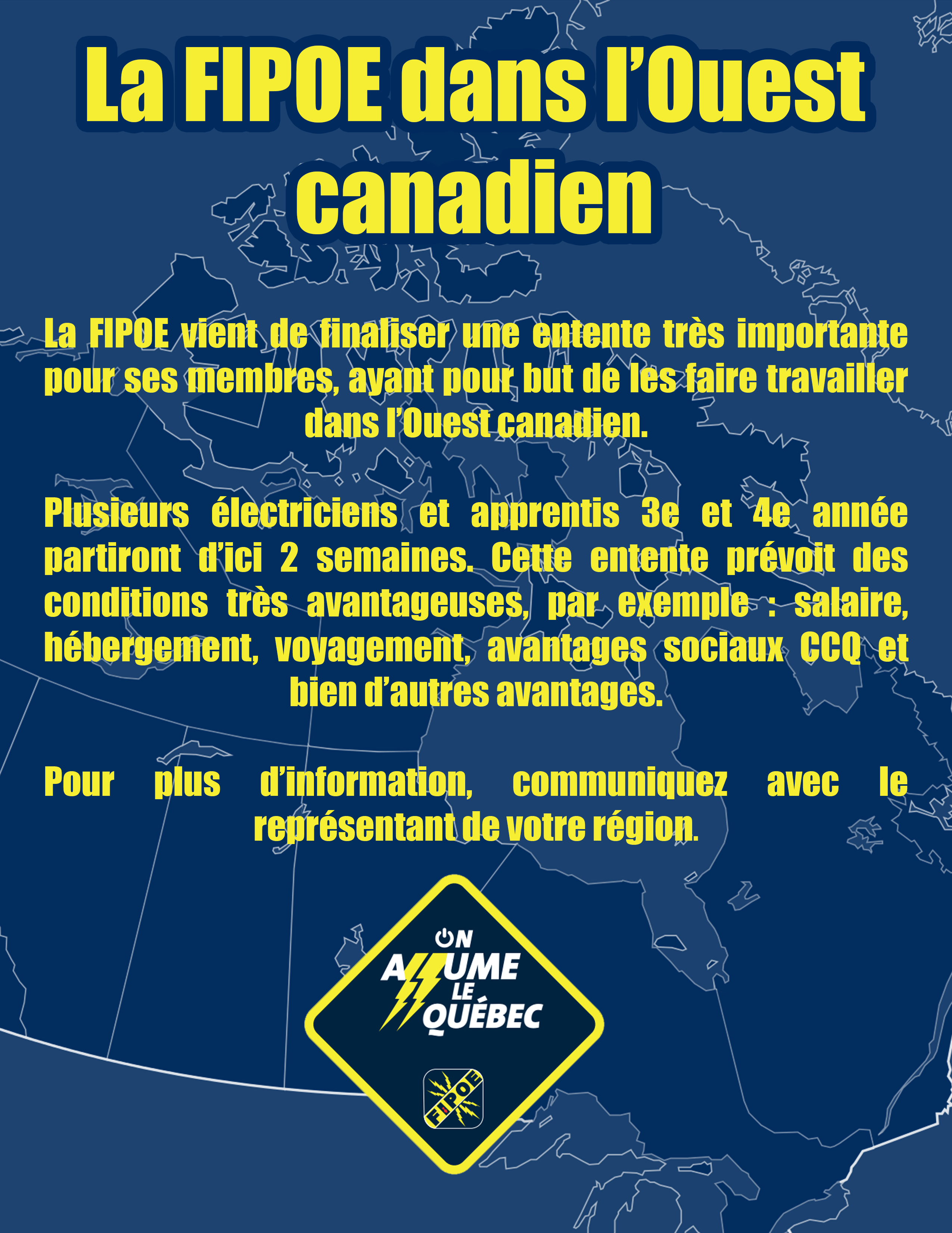 La FIPOE dans l'Ouest canadien